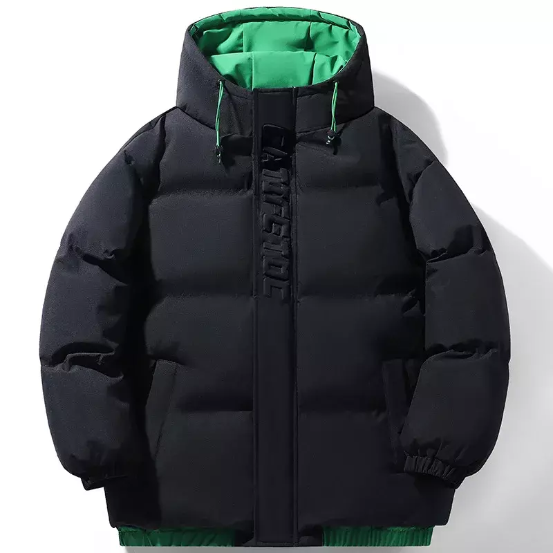 2023 Baumwoll jacke Herren Kapuzen Winter jacke beliebte warme Brot jacke Kapuze verdickte Baumwoll jacke Trend Sport und Freizeit