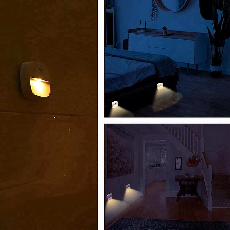 Bateria operado interior Motion Sensor Light, LED Night Light para corredor, Orientação Light