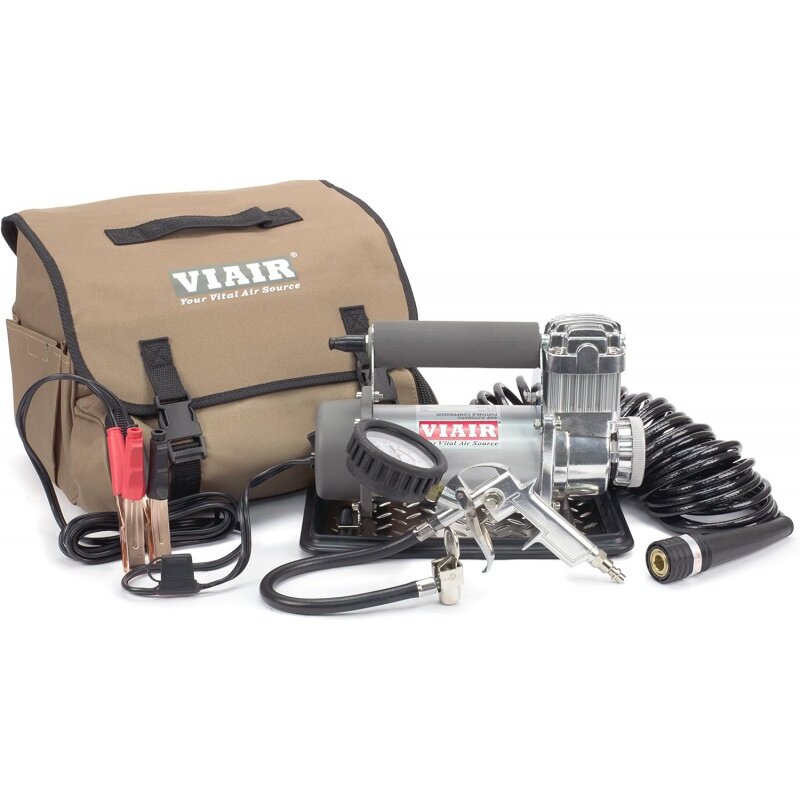 VIAIR 400P - 40045 Automatic Tire Inflator Portable Offroad Air Compressor for Truck & SUV | 12V On/Off Road Tire Pump Air C