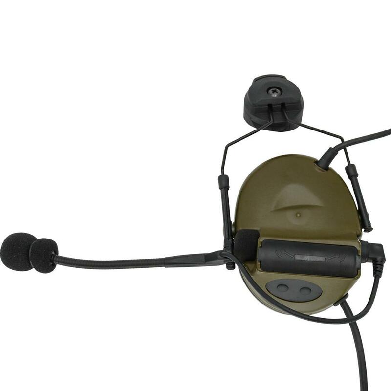 Тактический Телефон с рельсовым креплением версия COMTAC II тактическая гарнитура Защита слуха страйкбольная стрельба