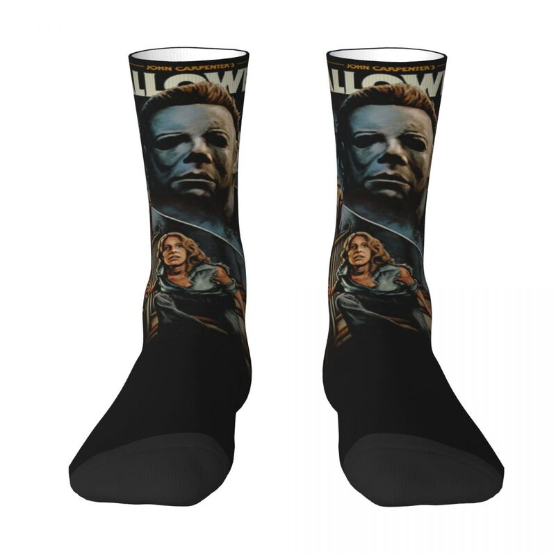 Casual Horror Film Halloween Michael Myers Knife Men Women Socks Leisure Applicable throughout the year Dressing Gifts