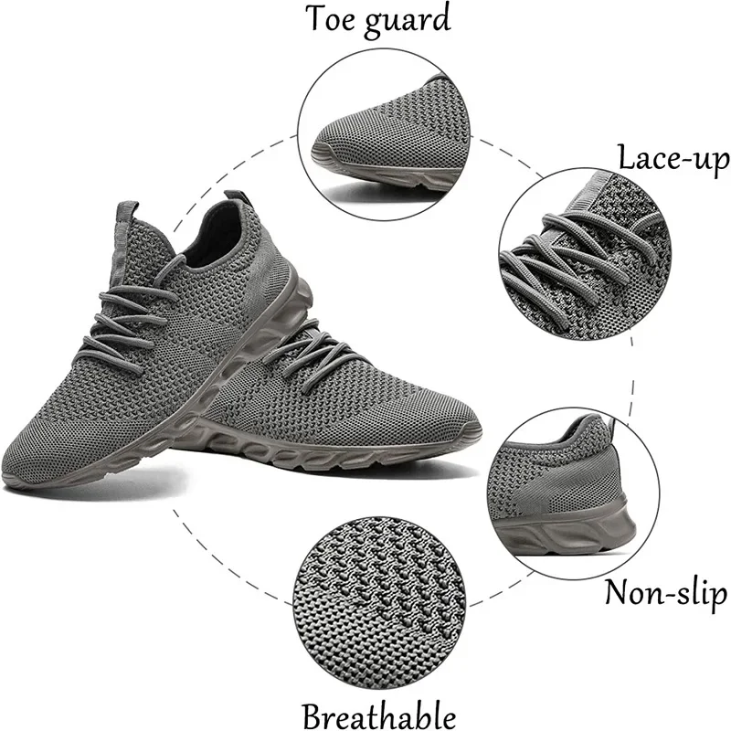 ร้อนขายรองเท้าวิ่งรองเท้าสบายๆรองเท้าผ้าใบผู้ชาย Breathable Non-Slip สวมใส่กลางแจ้งชายกีฬารองเท้า