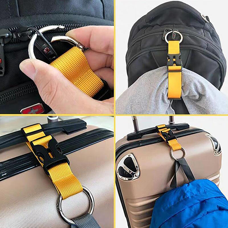 Neue 1 Stück verstellbare Nylons chloss Reisegepäck gurte Gürtel Schutz Reise zubehör Koffer Pack gürtel hängende Schnalle