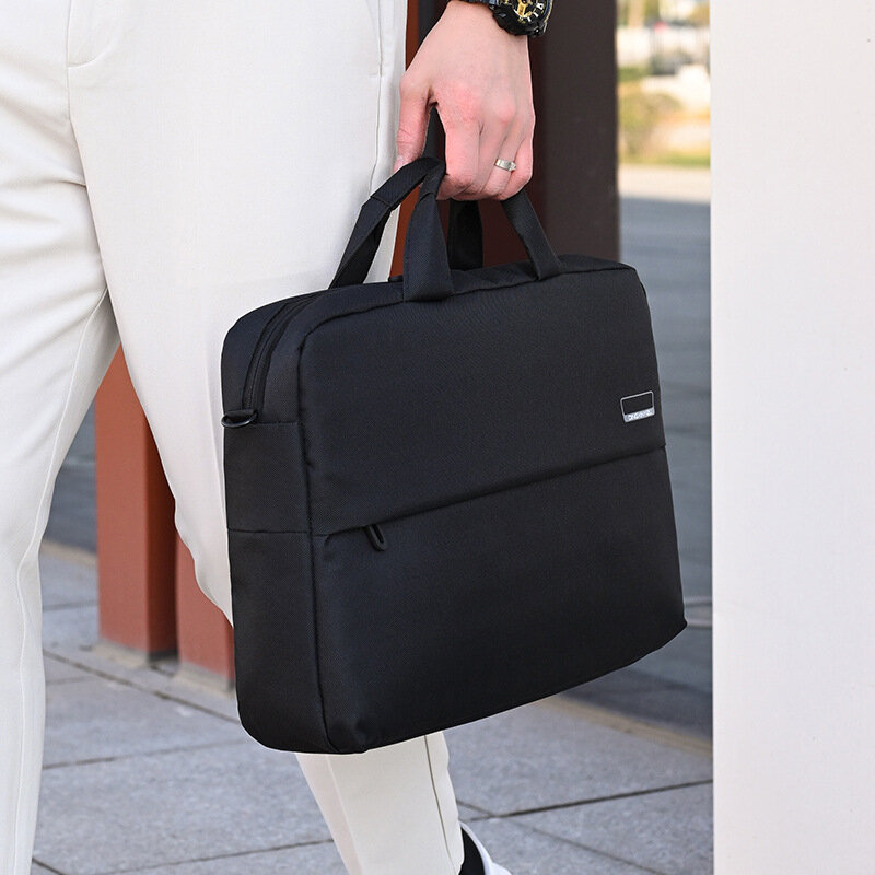 Men's And Women's 15.6-Inch Laptop Business One Shoulder Portable Meeting Briefcase