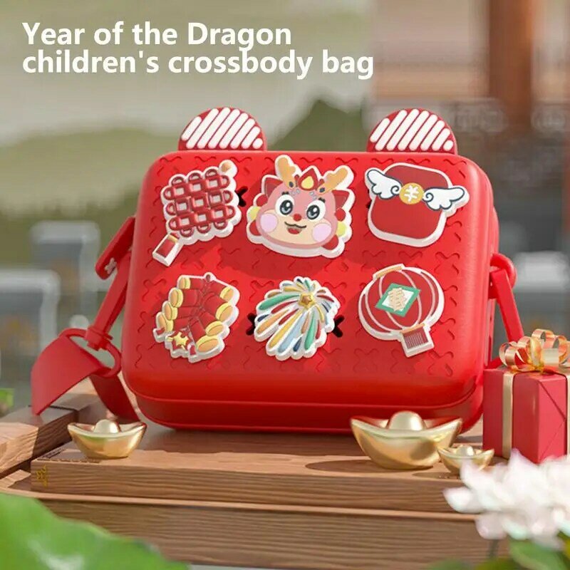 Dragon Crossbody Bag Jaar Van De Dragon Novelty Portemonnee Kleine Schoudertas Jaar Van De Dragon Portemonnee Crossbody Bag Voor