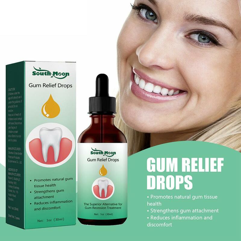 30มล. Dentizen Gum Regrowth แบบหยดบรรเทาอาการปวดเหงือกปริทันต์ในการรักษาอาการปวดที่ไม่ดีป้องกันแบคทีเรียในช่องปาก