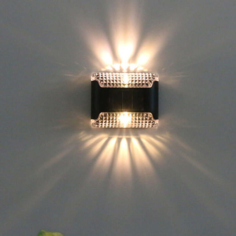 야외 방수 태양열 벽 램프, 안뜰 베란다용 비바람에 견디는 외부 벽 조명