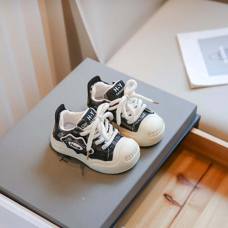 Ragazzi ragazze Toddler Canvas Sneakers Low Top traspirante leggero Unisex-scarpe da passeggio Casual da Tennis per bambini