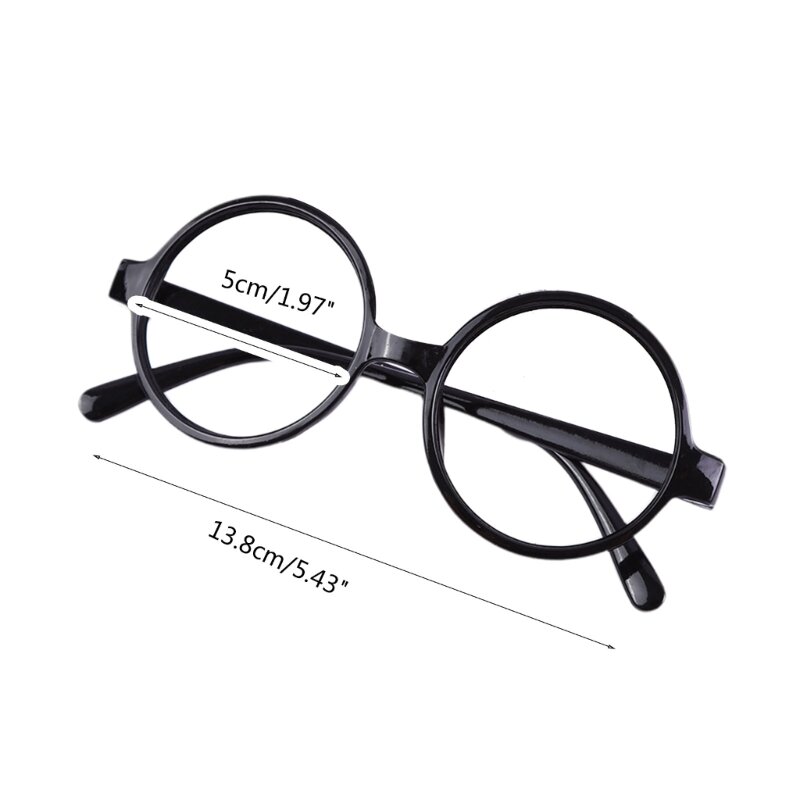 Halloween Glasses for Kids Boys Girls Students Cos-play Costume Accessories Round Frame Halloween Party Dress-up