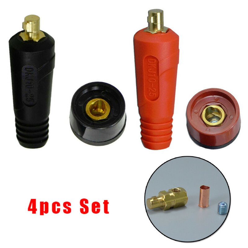 Conector do painel de cabo de solda TIG, soquete de plugue, conector de encaixe rápido da máquina, acessório, DKJ 10-25
