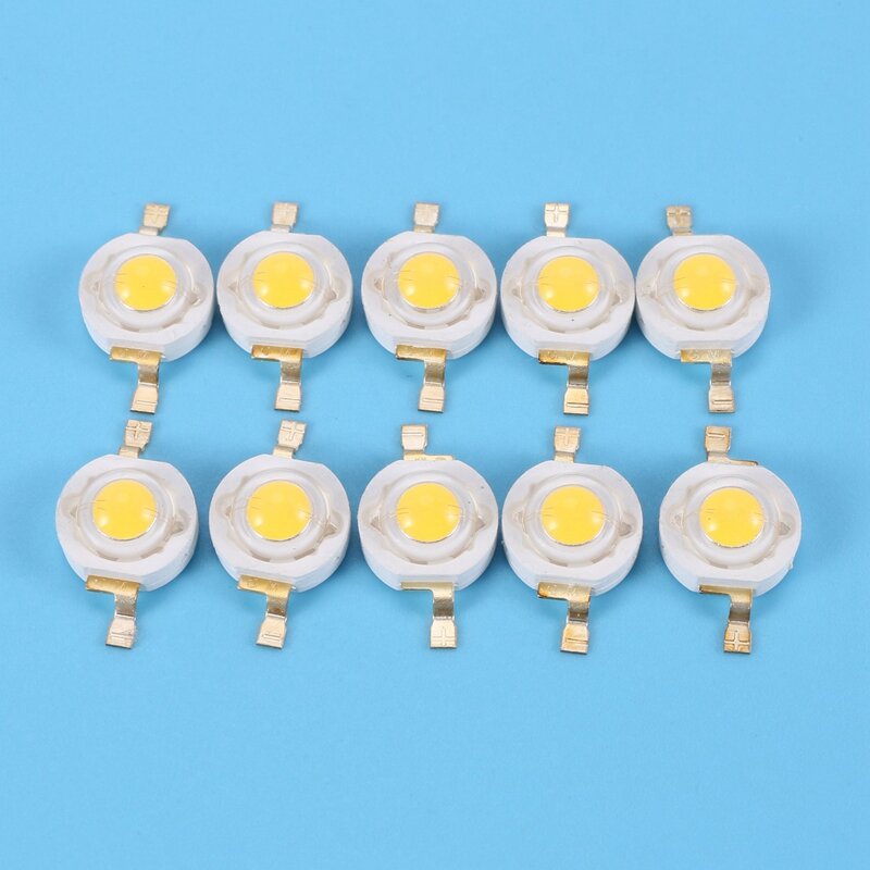 40 Pieces High Power 2 Pin 3W Warm White LED Bead Emitters 100-110Lm