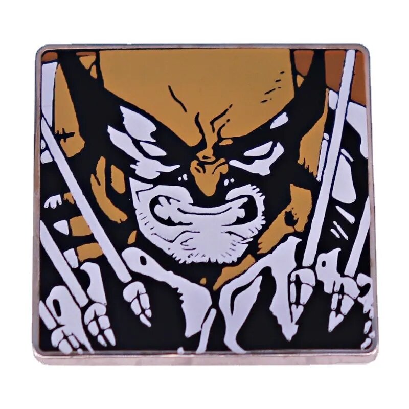 Marvel Movies X-Men Wolverine Enamel Pins Cartoon Metal Brooch Badge Fashion Jewellery Backpack Accessory Gifts