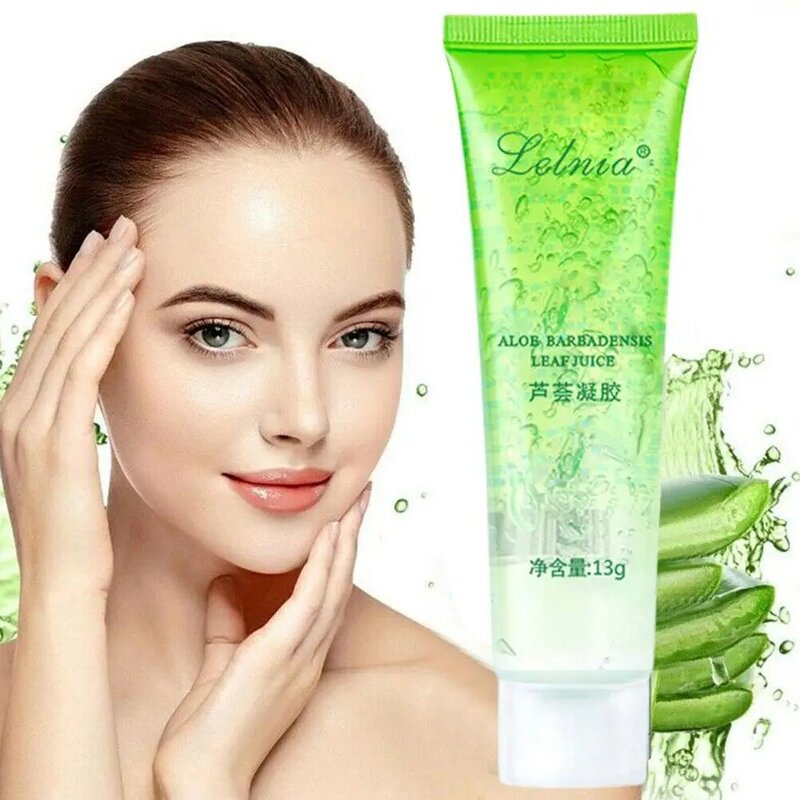 Natural Aloe Gel Moisturizing Removal Acne Sun Repair Skin Aloe Gel Cream Sleeping Mask Soothing Face Skin Care 13g