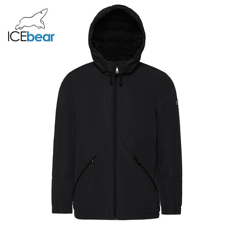 ICEbear Новая модель 2023.Мужская хлопковая легкая куртка, повседневная ветрозащитная куртка MWC3169I