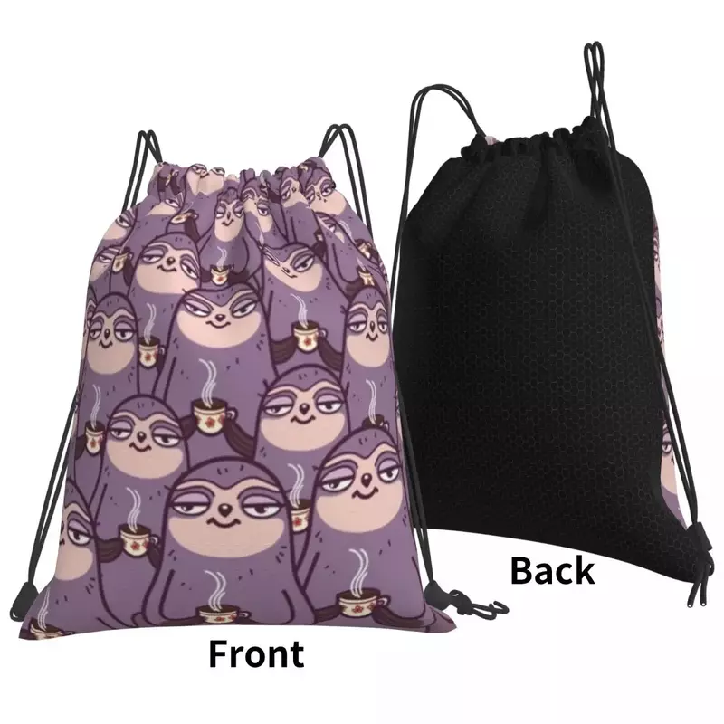 Sloth-tastic Backpacks Fashion Portable Drawstring Bags Drawstring Bundle Pocket Storage Bag Book Bags For Man Woman Students
