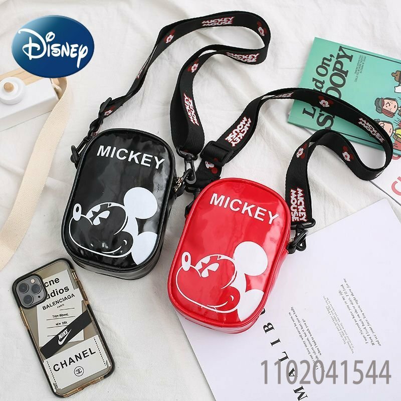 Mickey Mouse Straddle Bag dos desenhos animados para menina, Bolsa de ombro do bebê, Mini moda bonito, Bolsa de moedas do menino, Mochila pequena