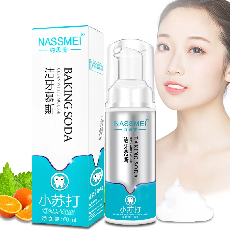 Nassmei Presse Reinigung Mousse Oral Reinigung und Bleaching Mousse Schaum Zahnpasta bleaching zähne hygiene hygiene dental werkzeuge