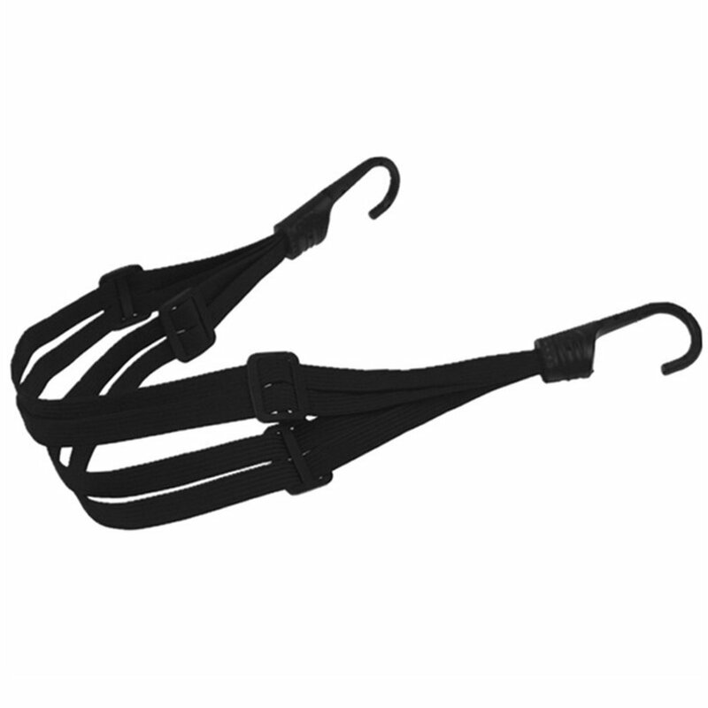 Cuerda Elástica retráctil de alta resistencia para casco de motocicleta, corbatas universales para equipaje, correa Flexible, red protectora, 60cm