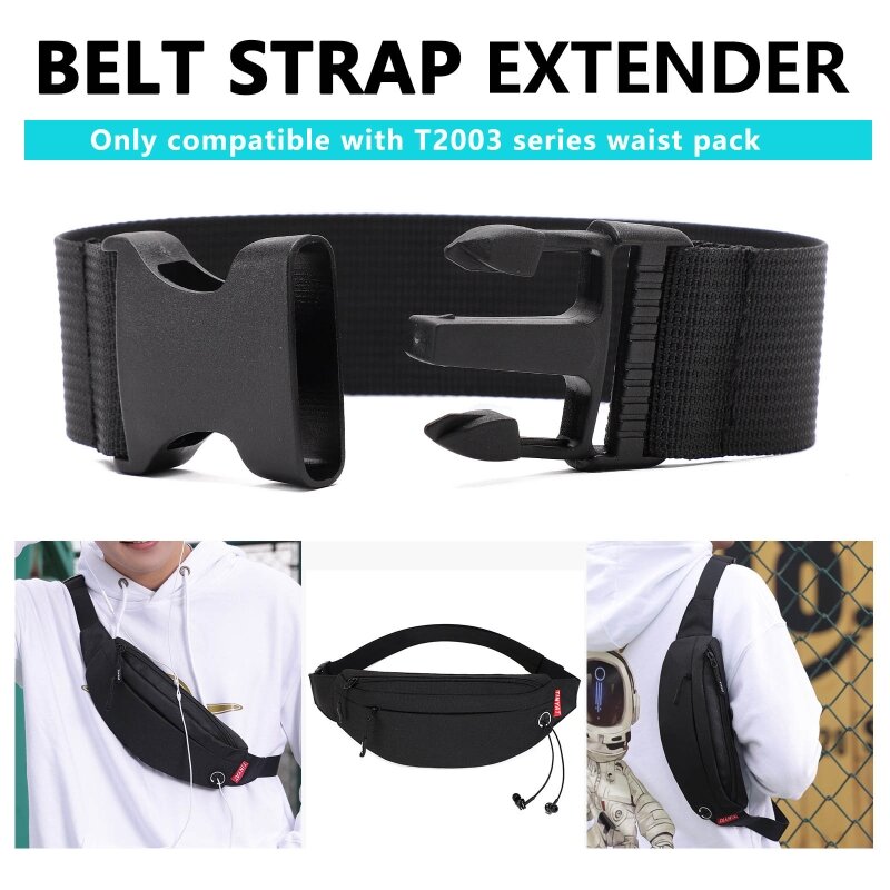 Extensor de cinturón para riñonera, correa de extensión, bolsa de cintura, cinturones