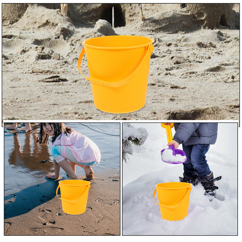 ถังทรายสำหรับเด็กใช้นอกชายหาดและสวนน้ำ2ชิ้นถังทรายสำหรับฤดูร้อน
