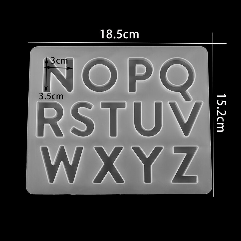 1ピース/ロット英語アルファベットシリコン金型文字エポキシ樹脂鋳型混合スタイルdiyのジュエリーメイキングのため所見アクセサリー
