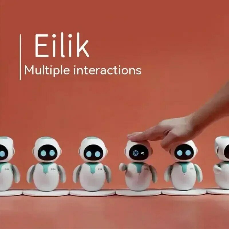 Eilik-Robot inteligente de interacción emocional, juguete electrónico educativo con inteligencia artificial, táctil, interactivo, con voz de acompañamiento para mascotas
