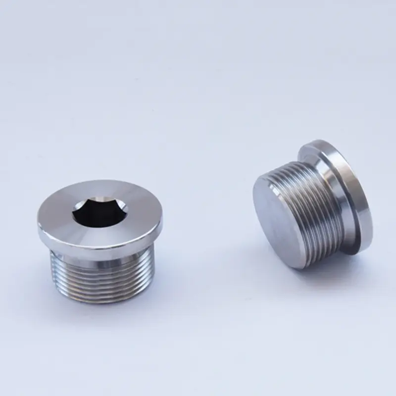304 Stainless Steel Hexagon Pipe 1/8 1/4 3/8 1/2" 3/4" 1" - 2" BSP Male Hexagon Flange Face Plug With Edge Fitting Water Gas Oil