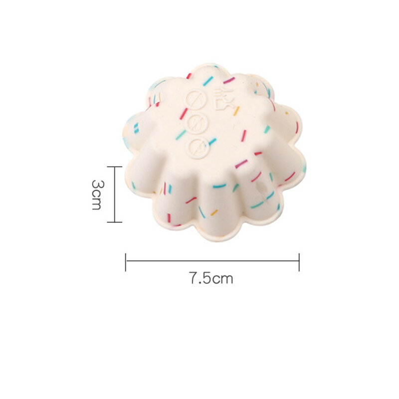 Criativo cupcake molde em forma redonda diy ferramentas de decoração do bolo muffin cupcake cozimento moldes ferramentas de cozinha acessórios de cozimento