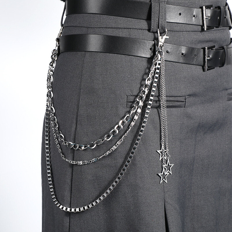 Waist  female cool ins chain star decoration punk waist chain pants chain accessories