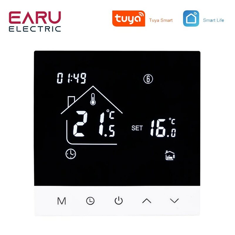 WiFi Smart Thermostat Temperature Controller Electric Floor Heating TRV Water Gas Boiler Remote Control ByTuya Alexa Google Home