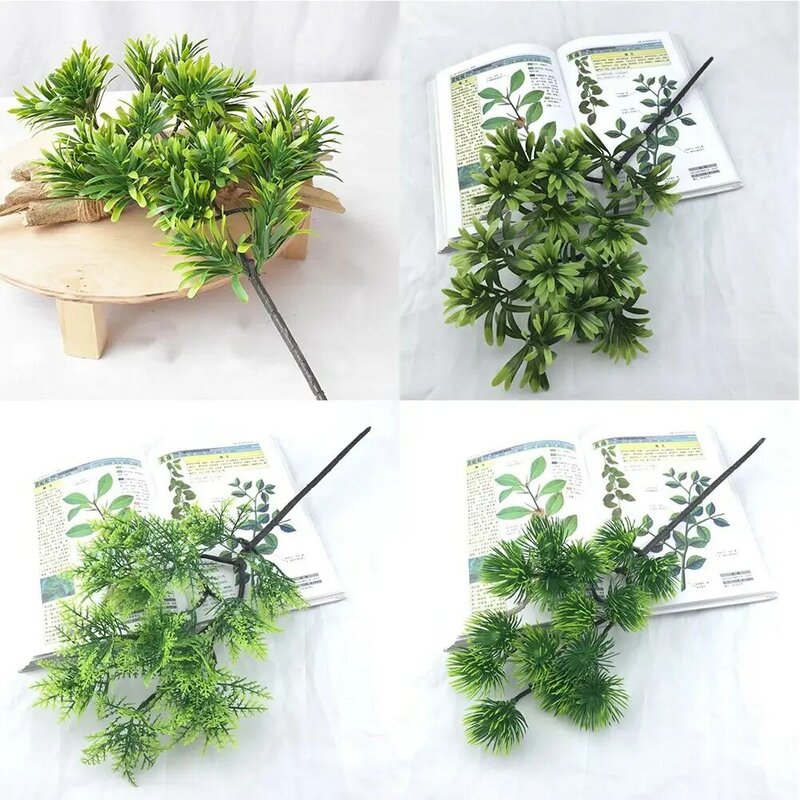 Nuovissima pianta di pino artificiale famiglia realistica simulazione Non tossica albero in vaso 45cm cortile pianta verde finta