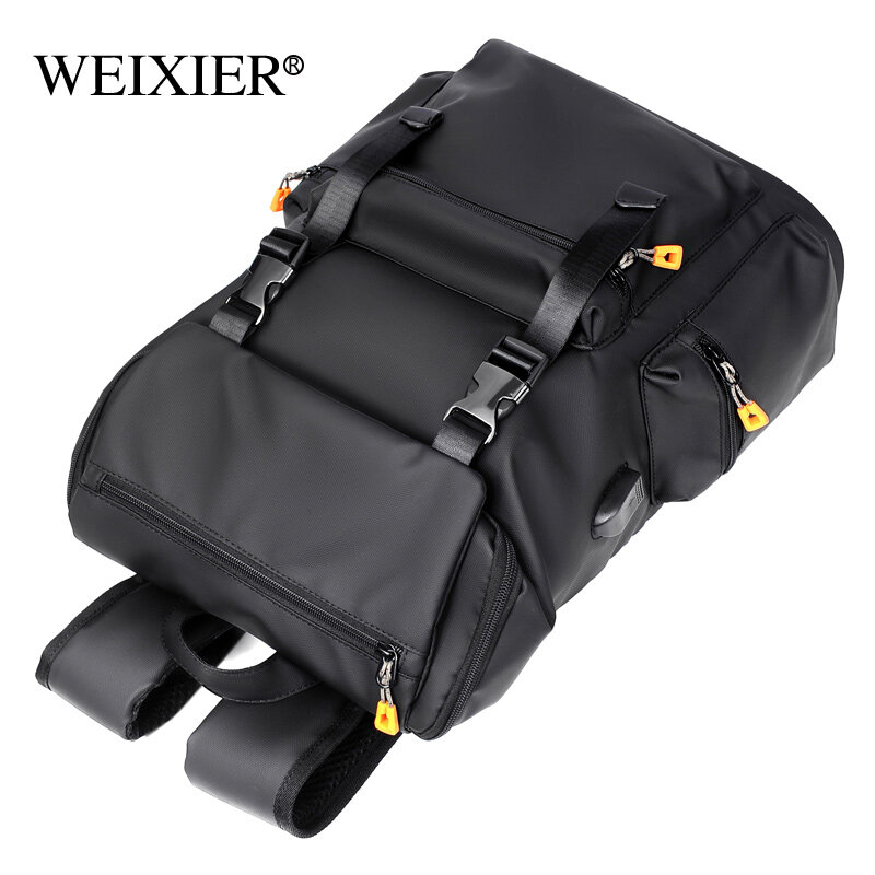 WEIXIER  Backpack men's business and leisure large capacity travel bag computer backpack junior high school student backpack
