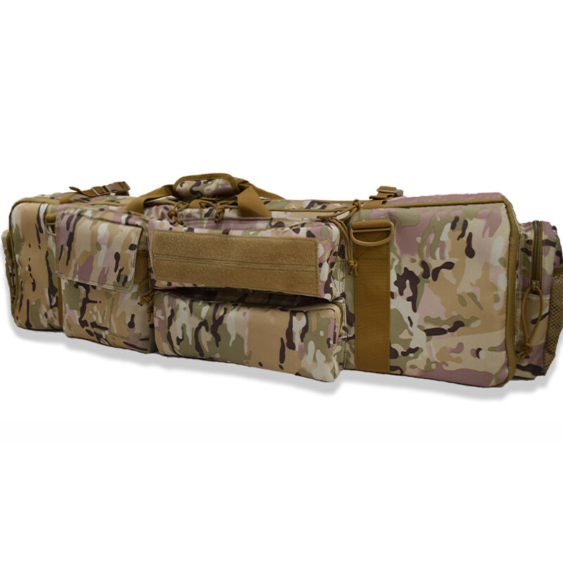 Sac de canne à pêche portable en nylon SR, sac d'équipement de pêche extérieur, sac de rangement multifonctionnel pour armes à feu de chasse