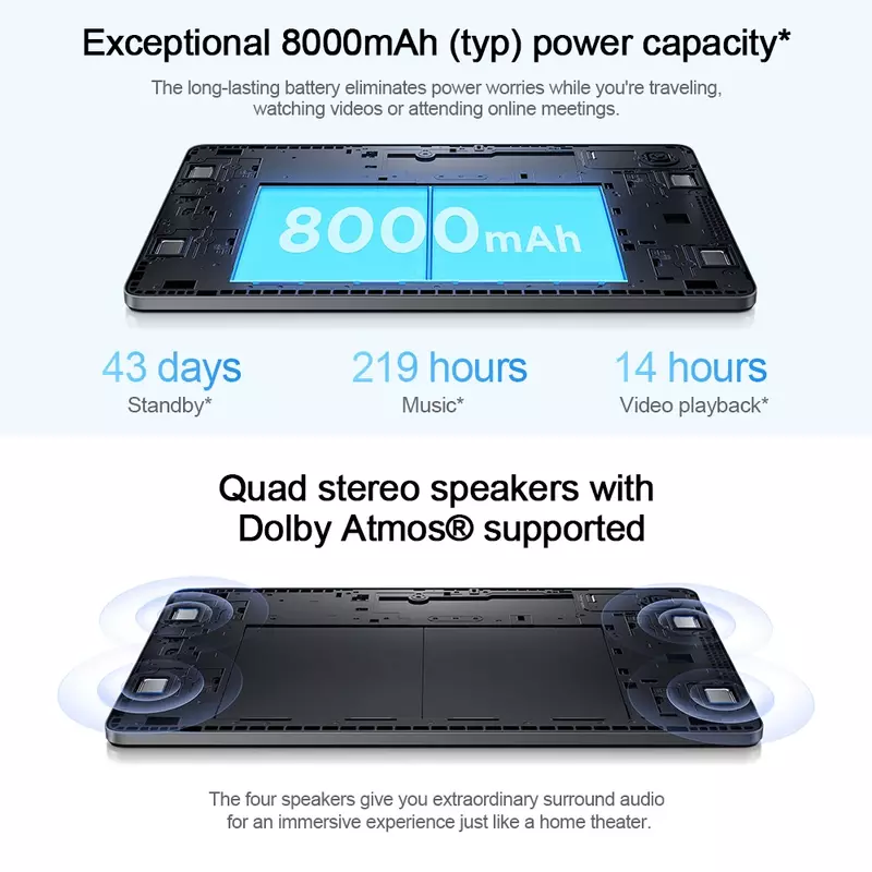 Xiaomi-Tableta Redmi Pad SE, versión Global, Snapdragon®Altavoces Quad Dolby Atmos, 680, 128GB / 256GB®Pantalla de 11 pulgadas, 8000mAh
