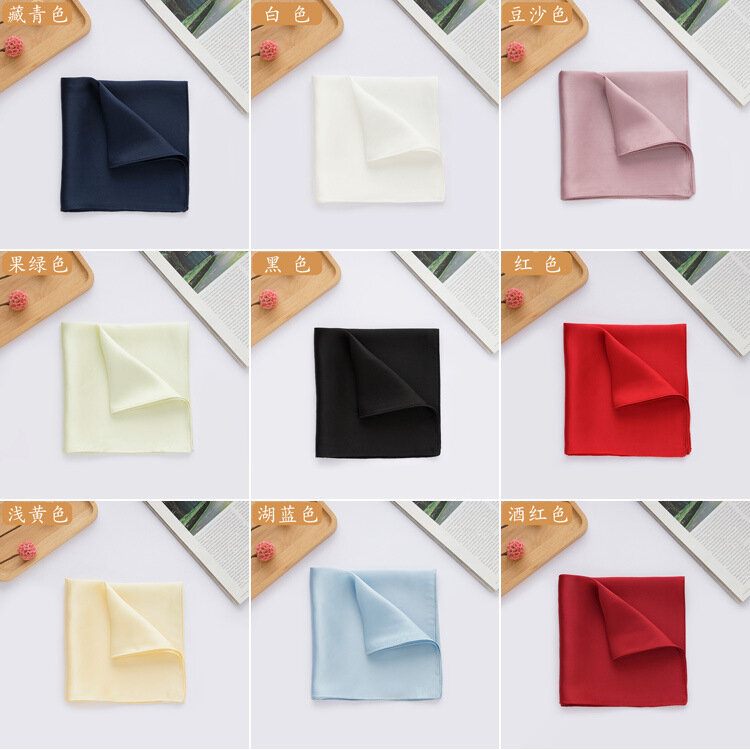 Мужской Карманный квадратный носовой платок из натурального шелка 35 см, карманное полотенце из 100% шелка тутового шелкопряда, бесплатная доставка