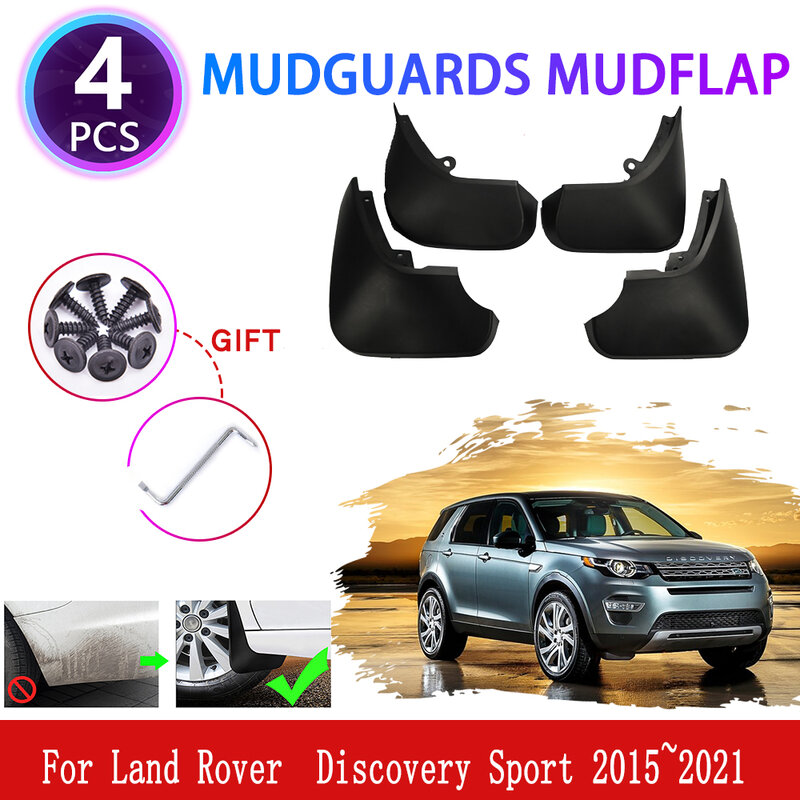 Guardabarros para Land Rover Discovery Sport 2015 ~ 2018, guardabarros, aleta de barro, cubierta de salpicaduras, piezas de coche, accesorios de rueda