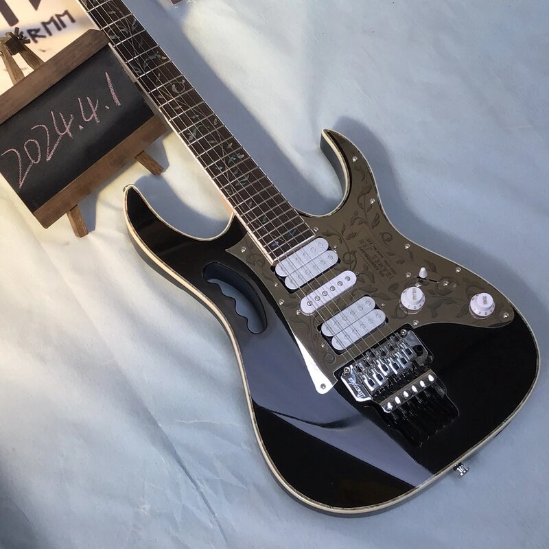 E-Gitarre schwarz Mahagoni Körper überbackene Palisander Universal größe versand kostenfrei auf Lager, sofortiger Versand