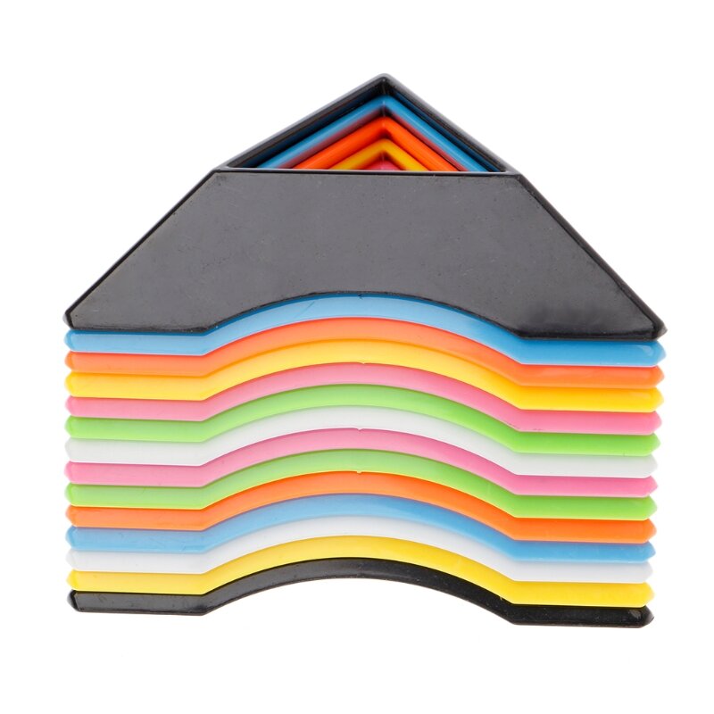 حامل قاعدة مكعبات سحرية ABS بلاستيكية ملونة ملونة هدايا ألعاب للأطفال