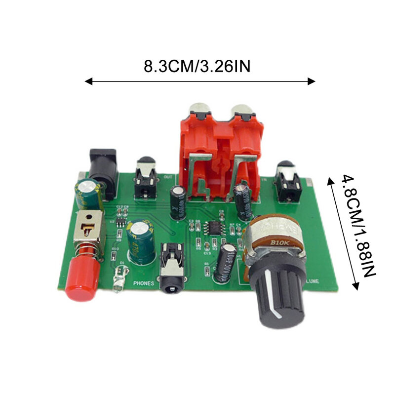 MC33202 placa de áudio pré-amplificador de sinal de áudio ganho 18db diy home theater fone de ouvido driver mini amplificador DC3-5V