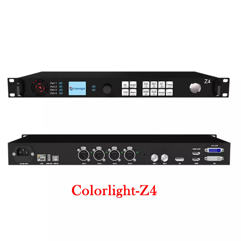 Colorlight z4 led display a cores completas 4k controlador de vídeo splicer processador switcher integrado controle especial grande tela