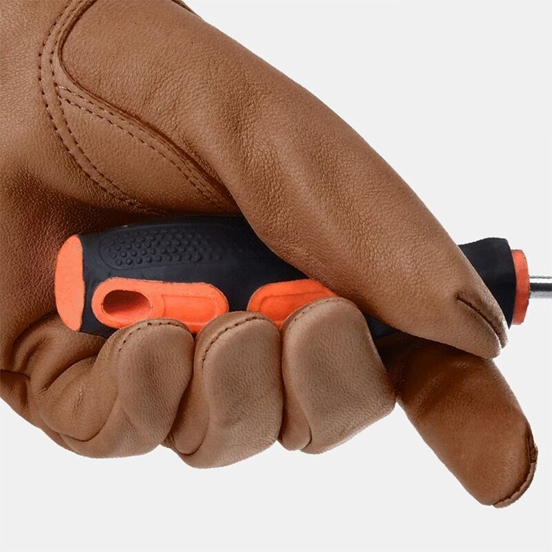 Long Tube Gardening Safety Working Gloves Leather Breathable Gauntlet Pruning Gloves Garden  Industrial Protective Work Gloves