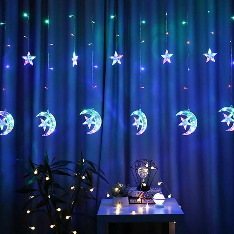 Luces de cortina de noche estrellada alimentadas por Usb, luces de cortina Led para el hogar, dormitorio, decoración interior y exterior, estrella de hadas para dormitorio