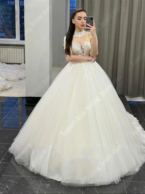 Женское кружевное свадебное платье It's yiiya, белое кружевное платье до колен в стиле принцессы на лето 2024