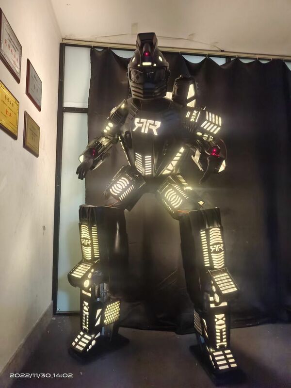 Costume de Robot Lumineux de Luxe pour Homme, Armure de Spectacle, Tenue de ix