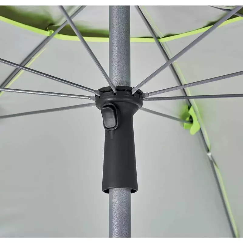 SHAX 6199 경량 작업 우산, 스탠드 파라솔 포함, 휴대용 선 쉐이드 파티오 우산 및 규칙 라임 7.5 피트 화물 무료