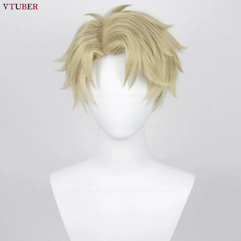 Loid Forger Cosplay Wig High Quality 30cm Blonde Or Linen Wig Heat Resistant Synthetic Hair Anime Cosplay Wigs + Wig Cap