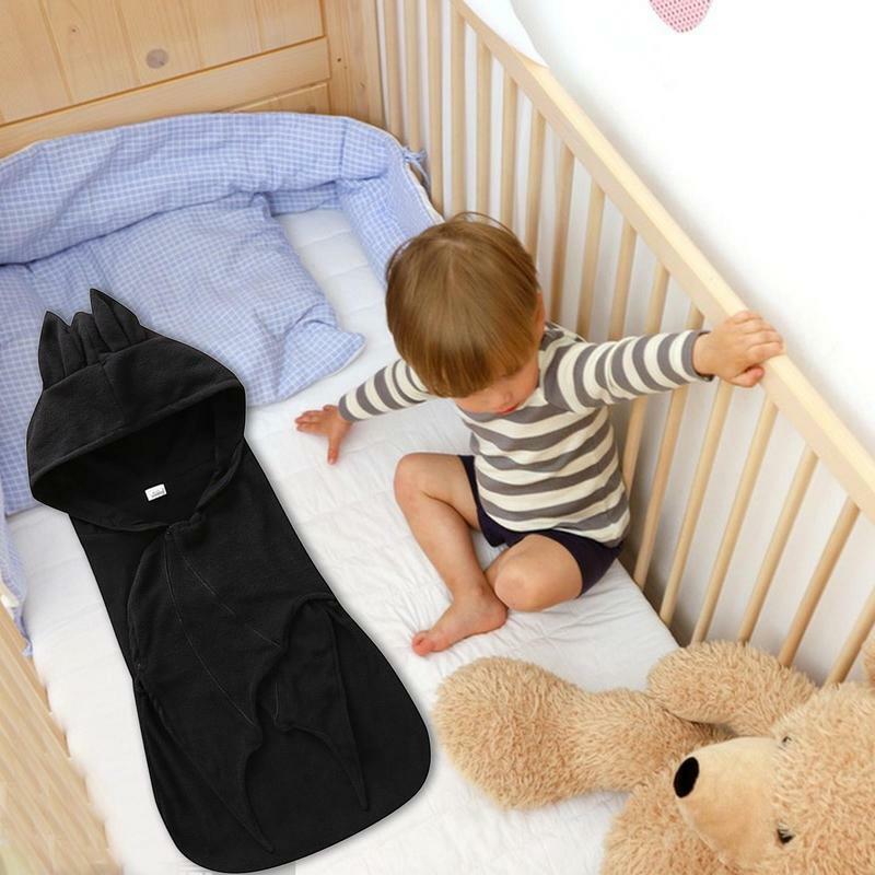 ผ้าห่มค้างคาวฮาโลวีนสำหรับเด็กทารกผ้าห่มห่อตัวค้างคาวที่ได้รับการออกแบบในวันฮาโลวีนที่นุ่มและสบาย