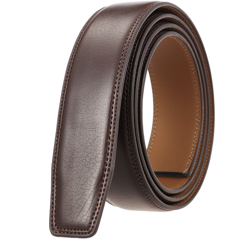 New Luxury Brand Belts for Men High Quality Male Strap Genuine Leather Waistband Ceinture Homme,No Buckle 3.5cm