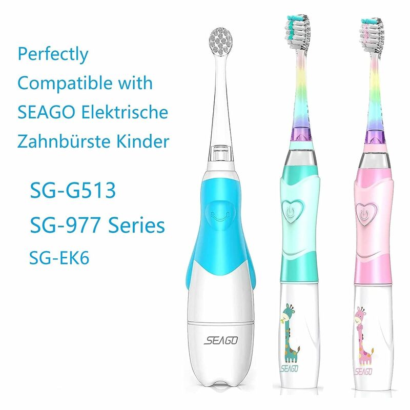 Seago YCSG-831 Kids Brush Heads Children Electric Toothbrush Replacement Heads For Seago EK6 977 Sonic Electric Toothbrush 4pcs