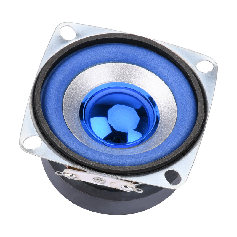 Alto-falante azul pequeno de frequência total, 2 Polegada, 5W, 4 Ohm, 52mm Quadrado